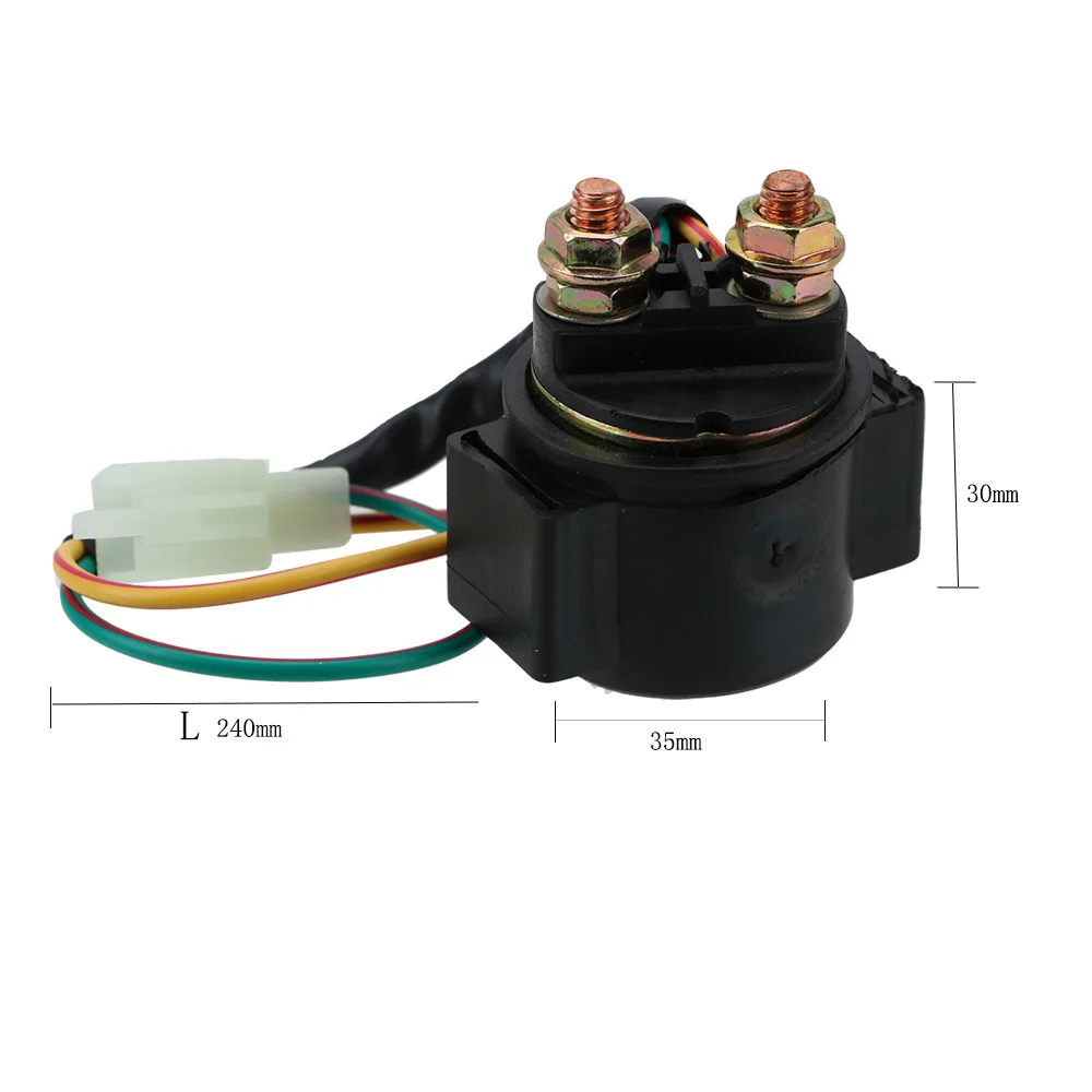 Leepee relé de partida solenoide para motocicleta, 12v 20w para gy6 50cc 125cc 150cc scooter atv karts cg125