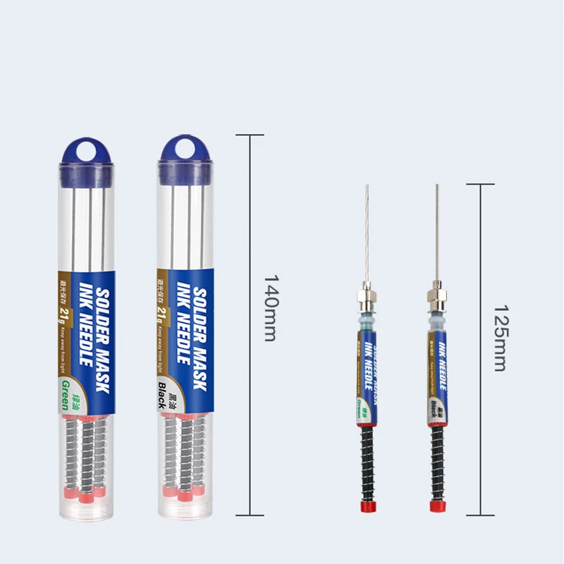 3 Cơ Xanh/Đen UV Mặt Nạ Hàn PCB Sơn Bảo Vệ Đèn UV Chữa Hàn Dán Thông Lượng Tinh Dầu Xanh/Dầu Đen