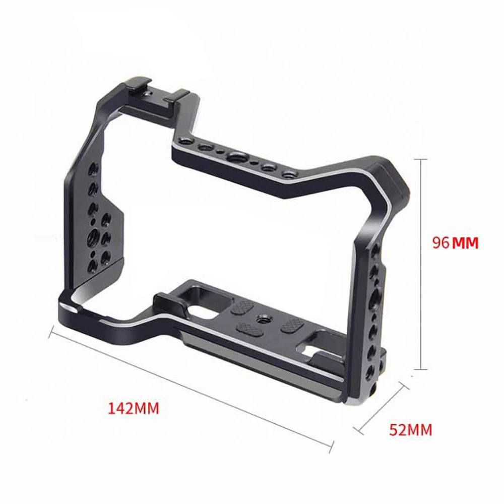 JINTU Camera Metal Cag Rig gabbia per fotocamera in lega di alluminio custodia protettiva 1/4in adatta per gabbia per fotocamera Fuji X-S10 XS10