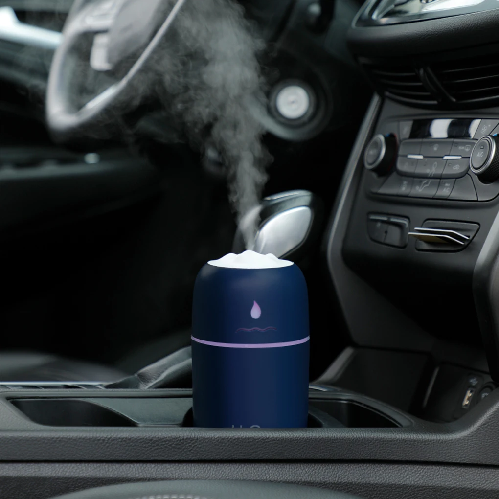 200/280/300ml Mini Air Humidifier USB Car Aroma Essential Oil Diffuser Home Fogger Mist Maker Sprayer LED Night Lamp Accessories