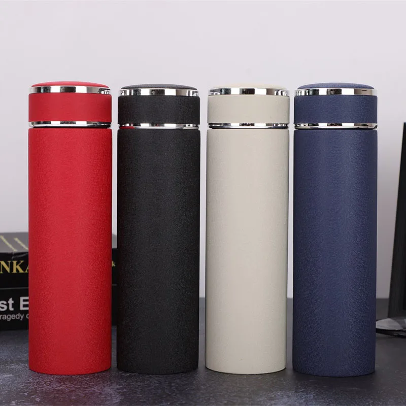 500ML Thermos Bottle With Filter Stainless Steel Business Office Cup Sports Mug Travel Mug Coffee Cup Tea Bottle