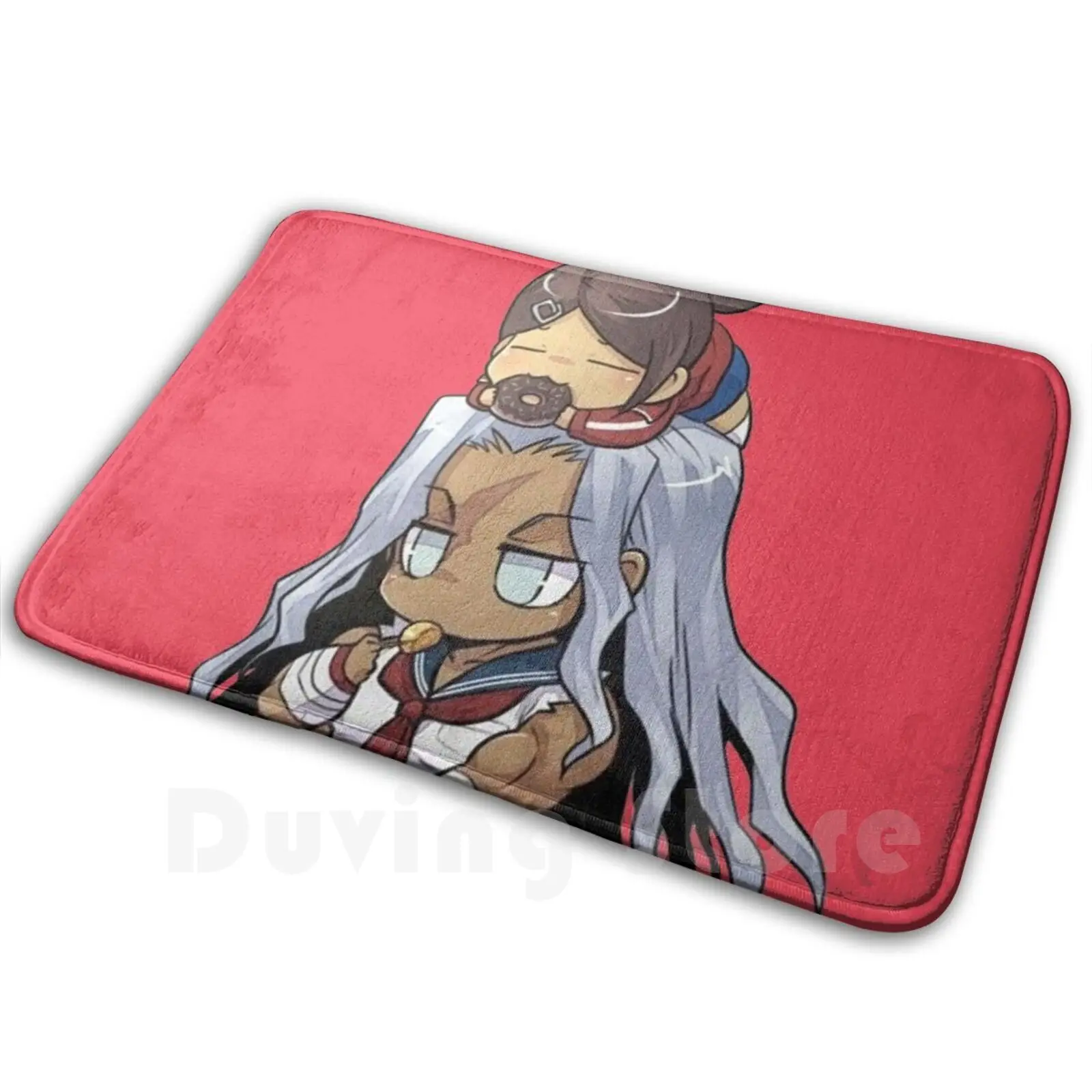 Danganronpa Sakura Waifu Chibi Carpet Mat Rug Cushion Soft Non-Slip Danganronpa Chibi Anime Video Game Makoto Naegi Junko