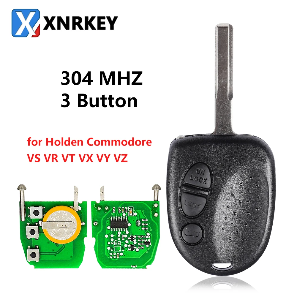 

XNRKEY 3 Button Remote Key 304Mhz for FCC QQY8V00GH40001 Chevrolet Pontiac GTO 2004 -2006 for Holden Car Key