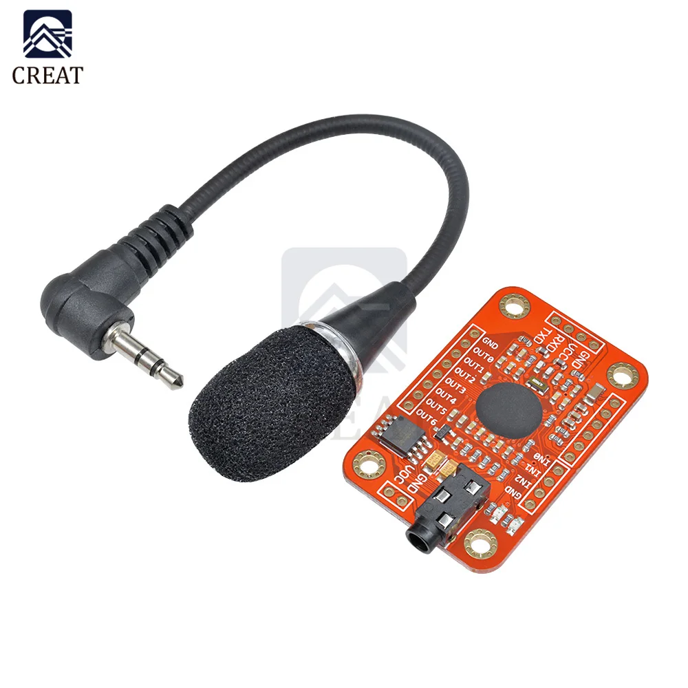 Voice Recognition Module V3 Speed Recognition elechouse compatible with Ard for Arduino Support 80 Kinds of Voice Sound Board