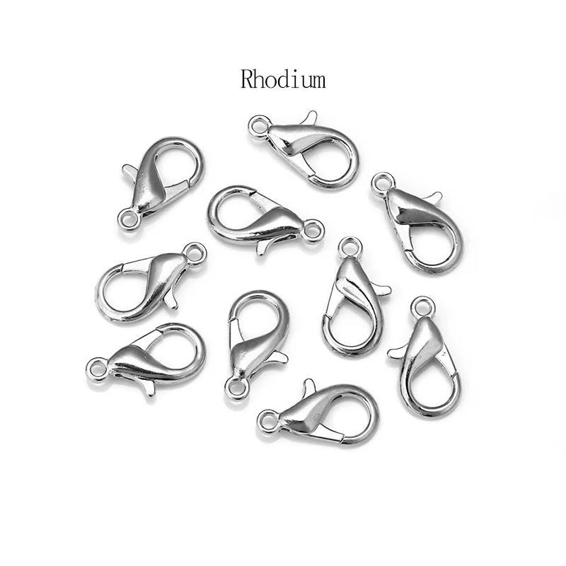 50pcs Jewelry Findings Alloy Lobster Clasp Hooks Bracelet End Connectors For Jewelry Making Necklace bracelet Chain DIY Supplies