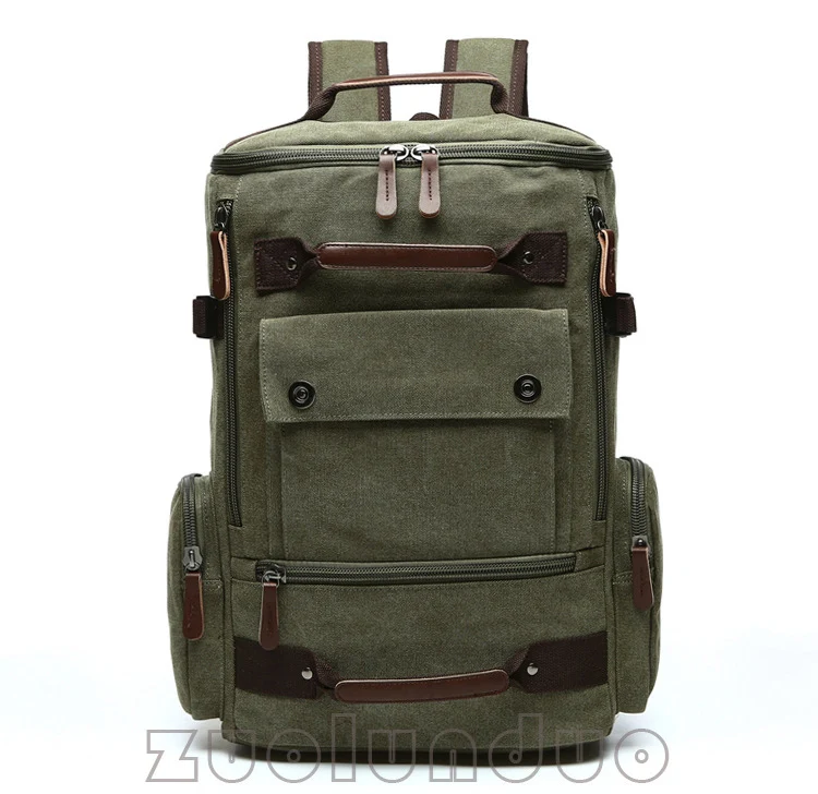 Männer Rucksack Vintage Leinwand Rucksack Schule Tasche männer Reisetaschen Große Kapazität Rucksack Laptop Rucksack Tasche Rucksack – Detail 11
