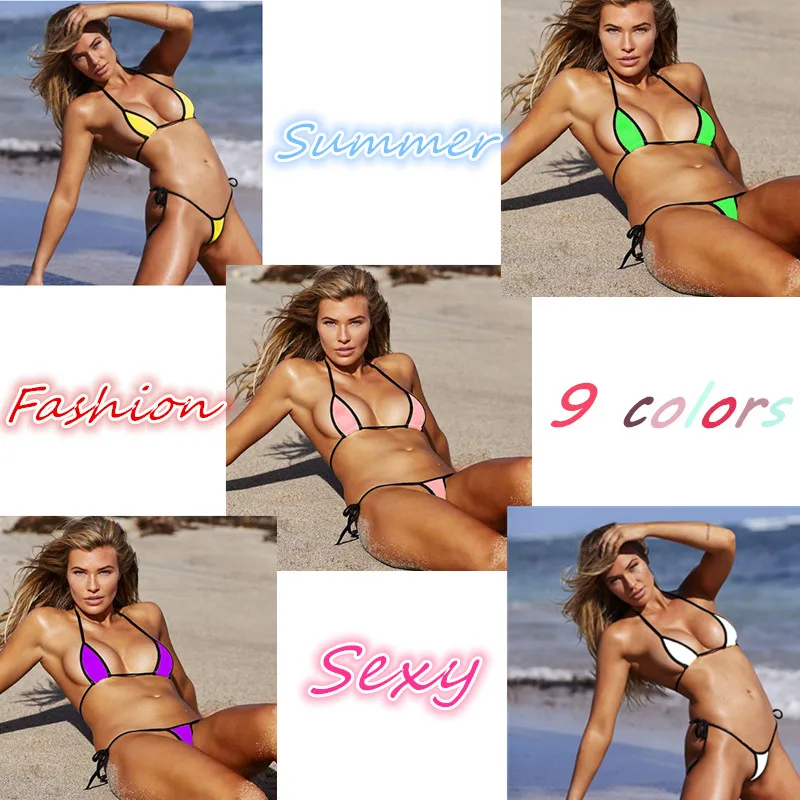 

2024 Summer New Fashion Sexy Three-point Bikini Suit Beach Vacation Wear Lace Up Exposed Ladies' Two-pieces Swimming Plus Sizes
