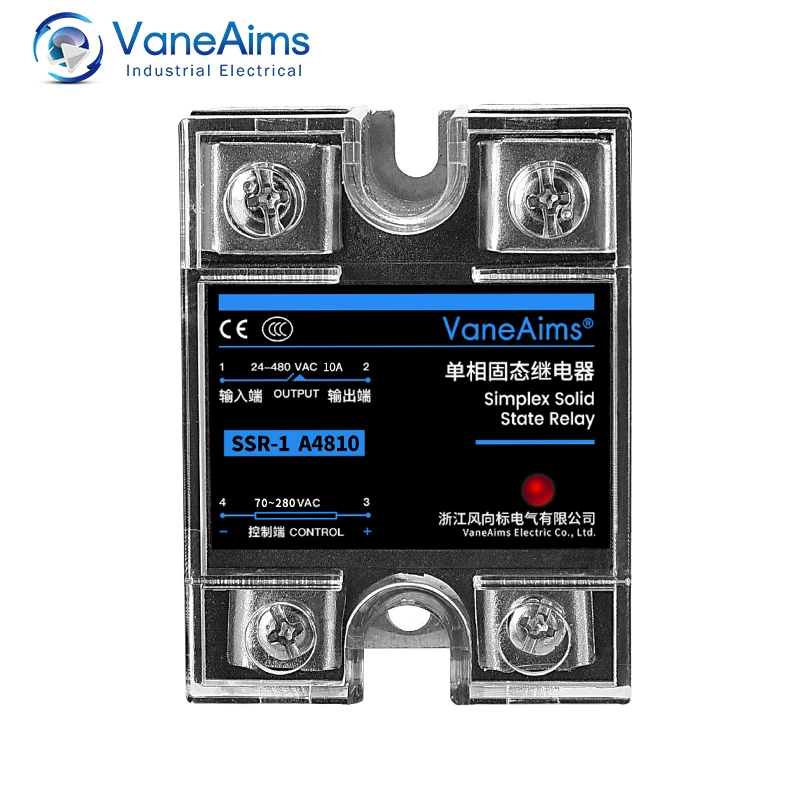 Módulo de relé de estado sólido monofásico para controle de temperatura, SSR-25DA, SSR-40DA, SSR-40AA, 10A, 25A, 40A, 60A, 80A, 100A, 120A, DD, DA