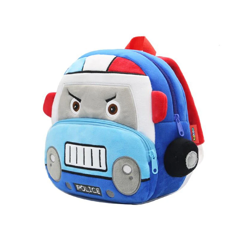 Hot 3D Cartoon Dier Auto Vrachtwagen Pluche Kinderen Rugzakken Kleuterschool Schooltas Kinderen Rugzakken Kinderen Schooltassen Meisjes Jongens