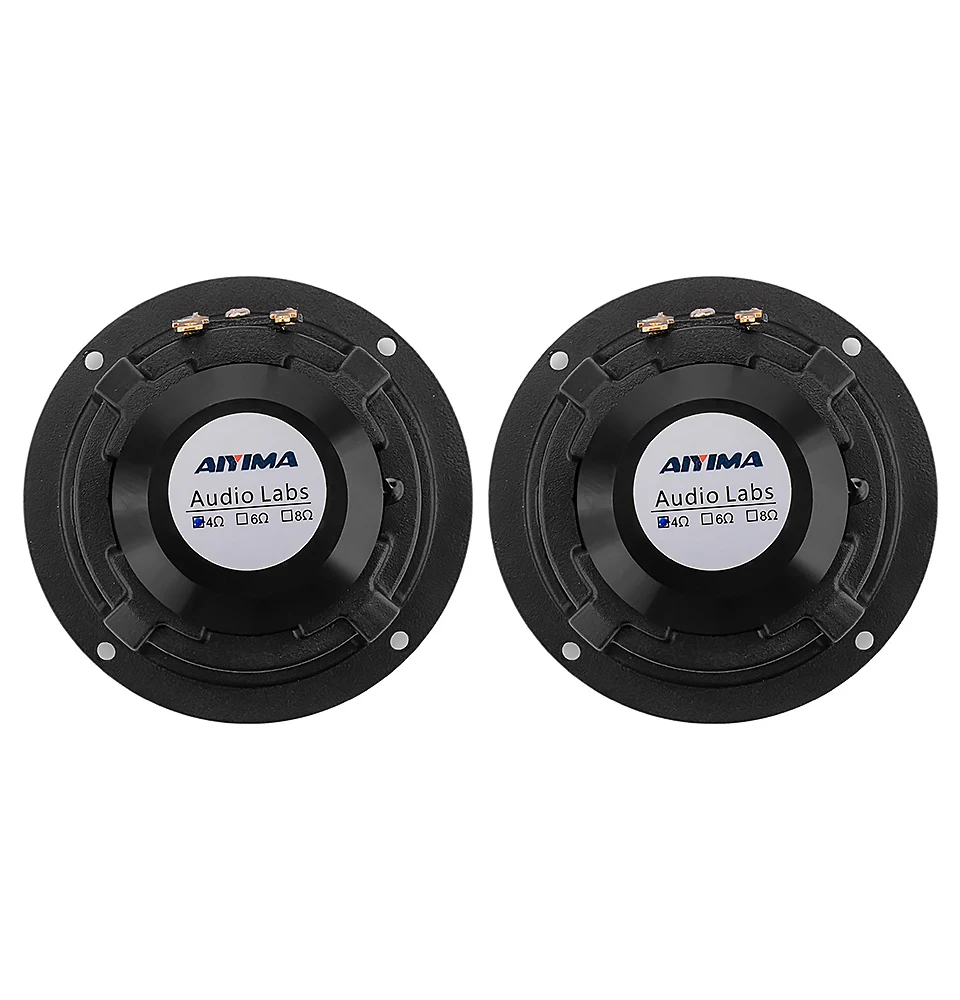 AIYIMA 2 Stück 3 Zoll 4 Ohm 15W Mitteltöner mit Wollmembran und Aluminiumrahmen, Auto-Lautsprecher, Heimkino-Breitbandlautsprecher – Detail 10