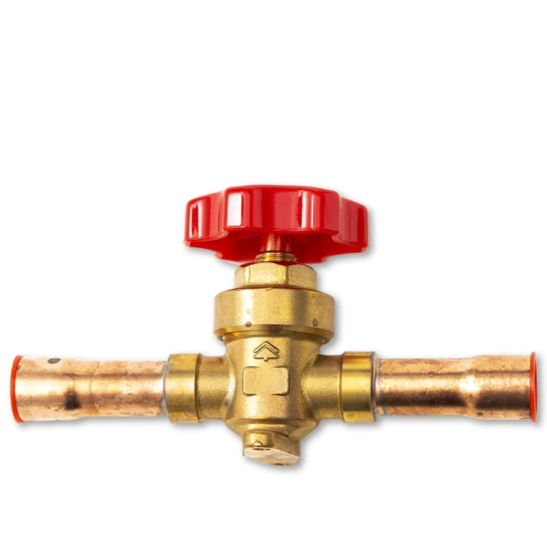 Diaphragm Split Valve Air Conditioning Cold Storage Refrigerationing Manual Valve Ccrew Solder Copper Pipe Straight Fittings