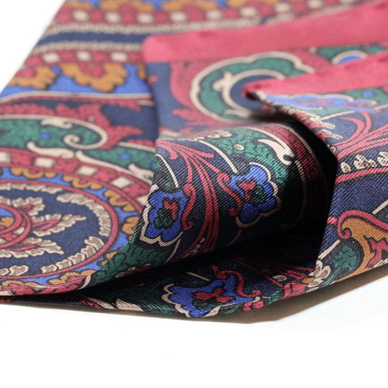 Men Business Suits Hankies 100% Silk Pocket Scarf Fashion Prints