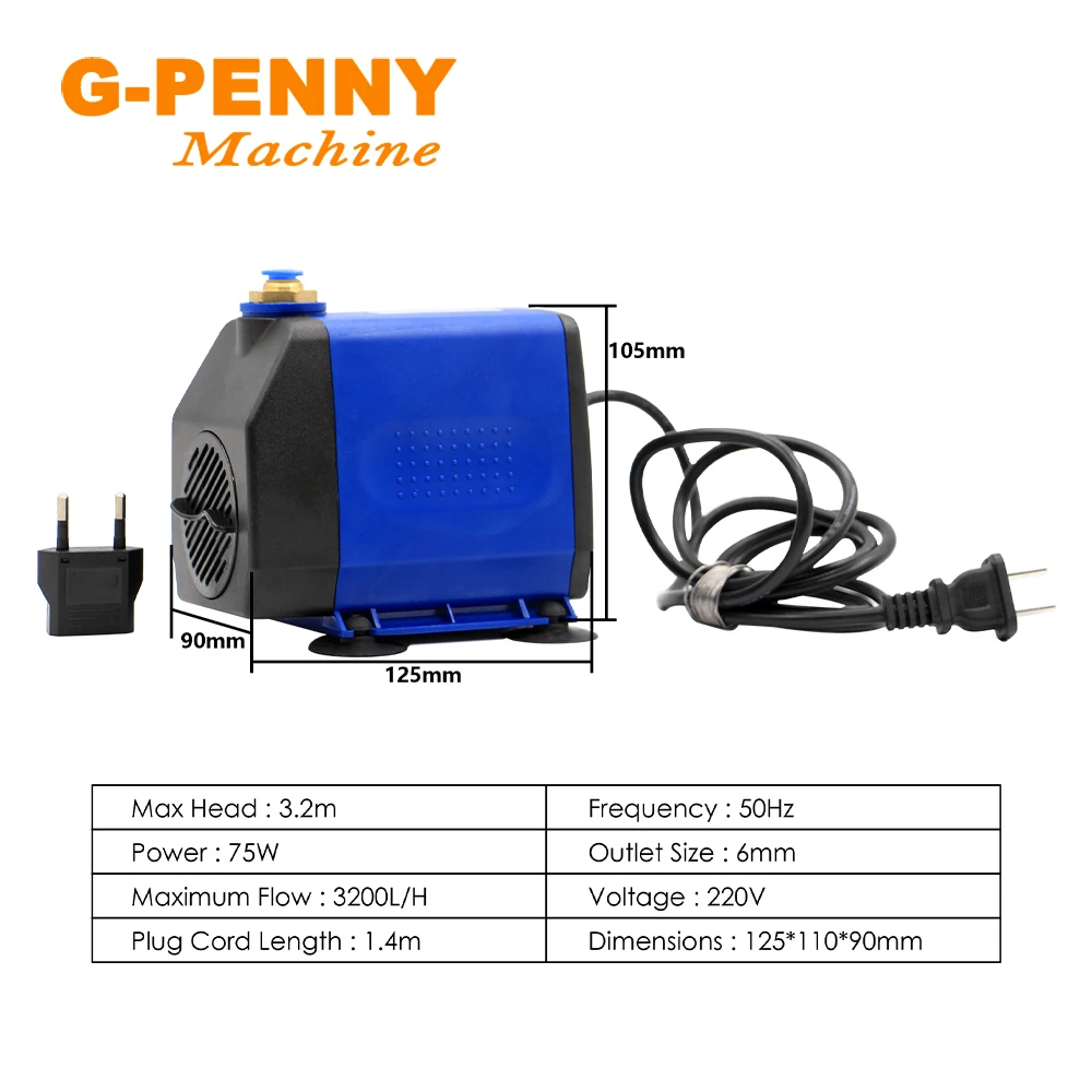 G-PENNY1.5kw ER11  Water cooled spindle motor 4 pcs ball bearings & 1.5kw QL Inverter VFD & 80MM Bracket & 75W water pump