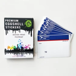 Blue Top Priority Mail Eggshell Stickers For Graffiti Street Art Stickers Size 4.5