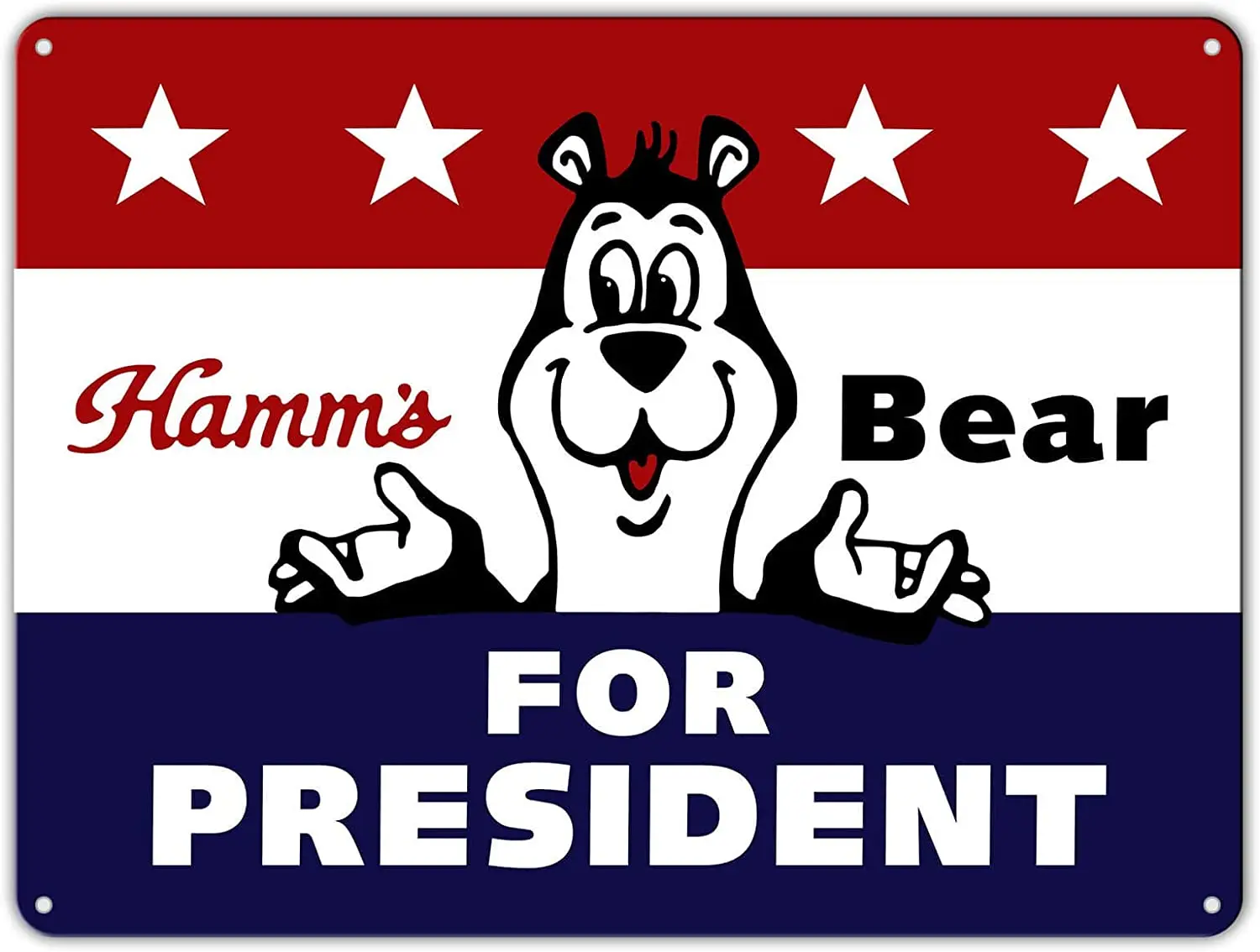 

Sarcarse Metal Sign decorat ive Lodge Cafe Hamms Bear for President Soda Bar Vintage Style tin Sign Wall Decoration Bar Cafe