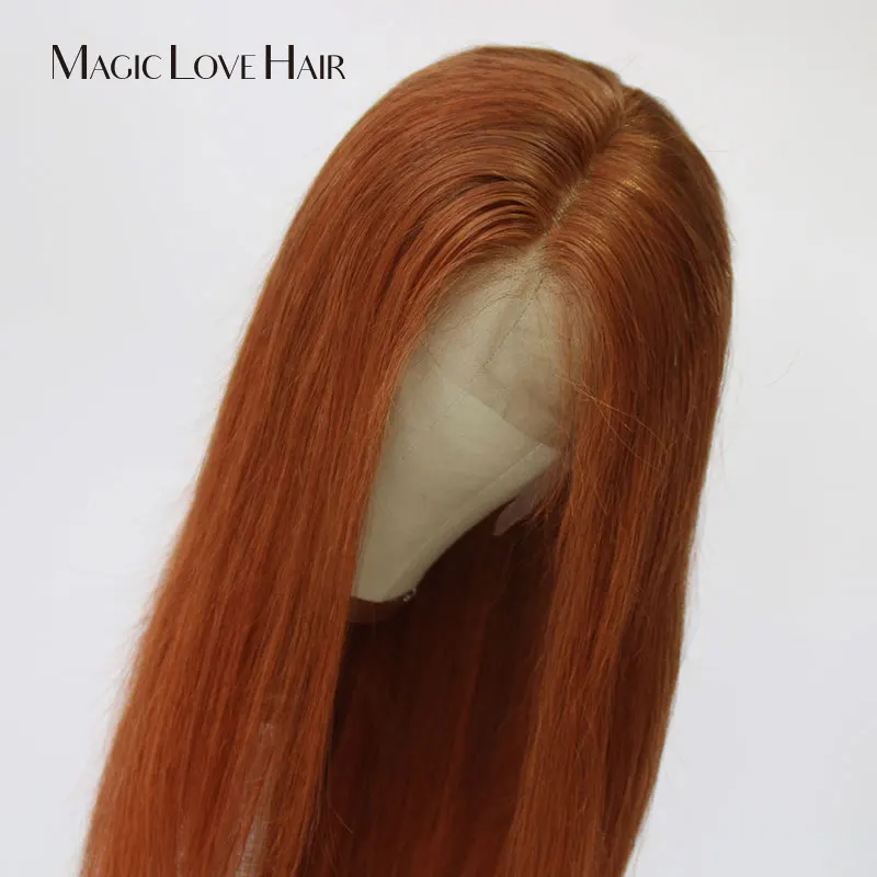 Magic Love 13x6 Lace Front Straigh Human Hair Wigs Pre Plucked With Baby Hair Remy Brazilian Long Straight  For Black Women