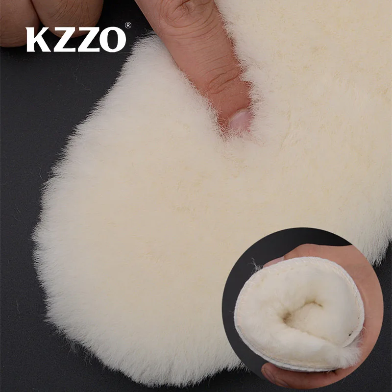 1 Pair Natural Sheepskin Insoles Winter Real Fur Wool insoles Men Women Warm Soft Thick Warm Cashmere Snow Boots insole