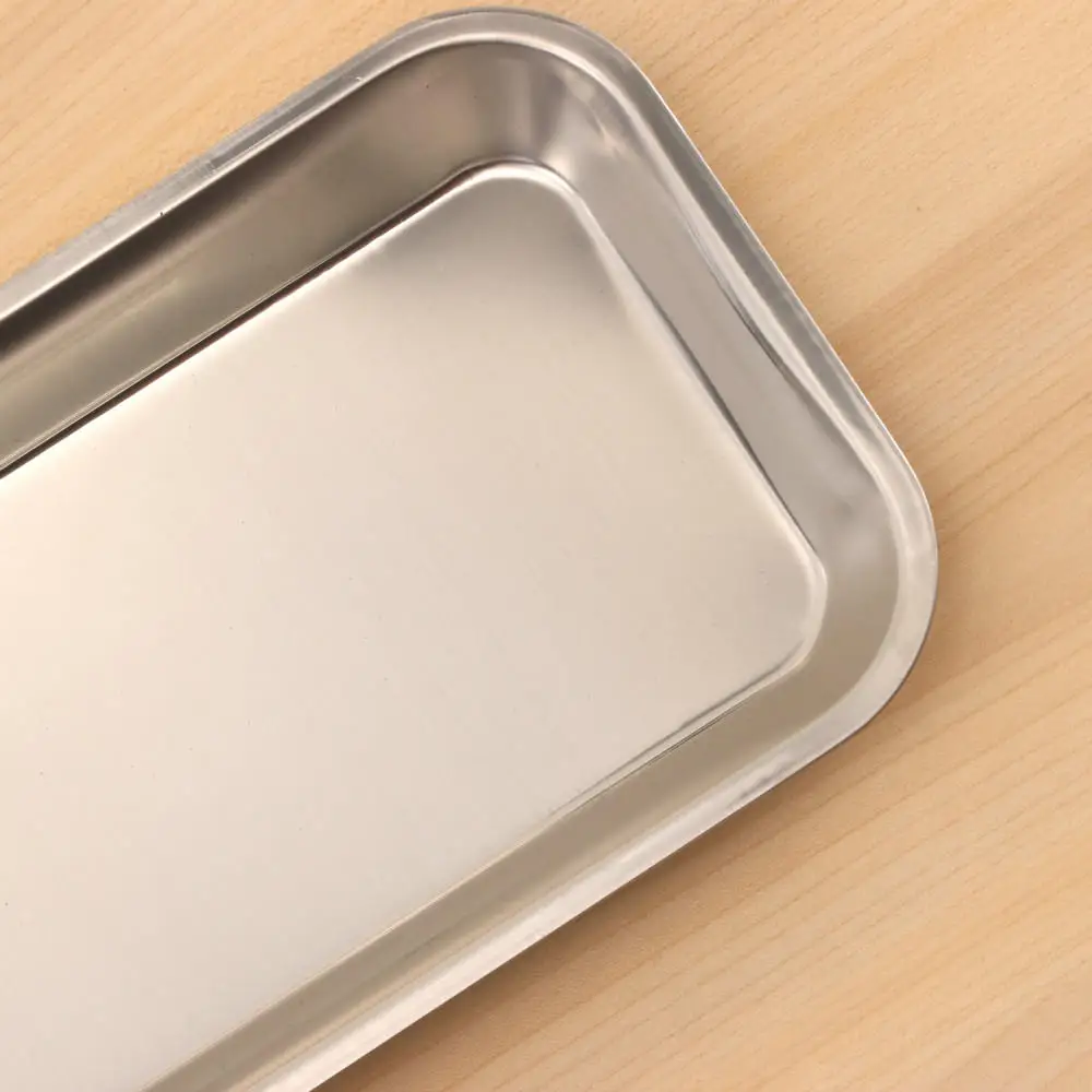 1PC Stainless Steel Storage Tray Food Fruit Plate Dish Tableware Doctor Surgical Dental Tray Kitchen Accessories