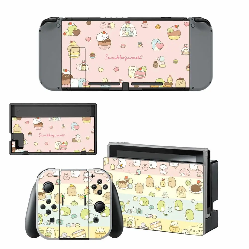 Sumikko Gurashi Screen Protector Sticker Skin for Nintendo Switch NS Console Dock Charger Stand Holder Joy-con Controller Vinyl