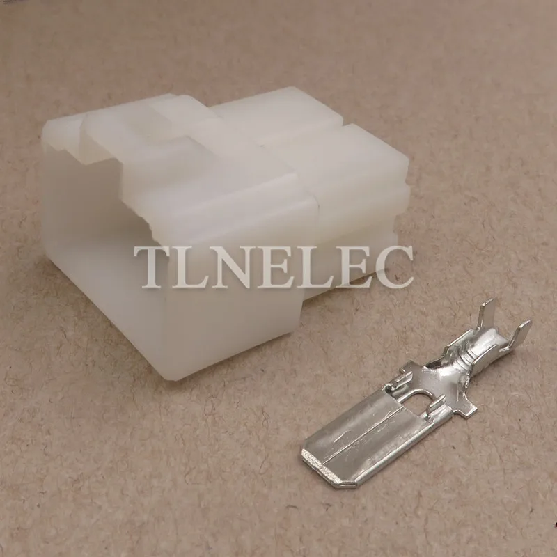 7122-2840 4 Pin Cách 6.3 Mm Unsealed Bộ Tự Động Dây Điện Dây Nịt Nam Nữ Cổng Kết Nối Cảm Biến Oxy Cắm