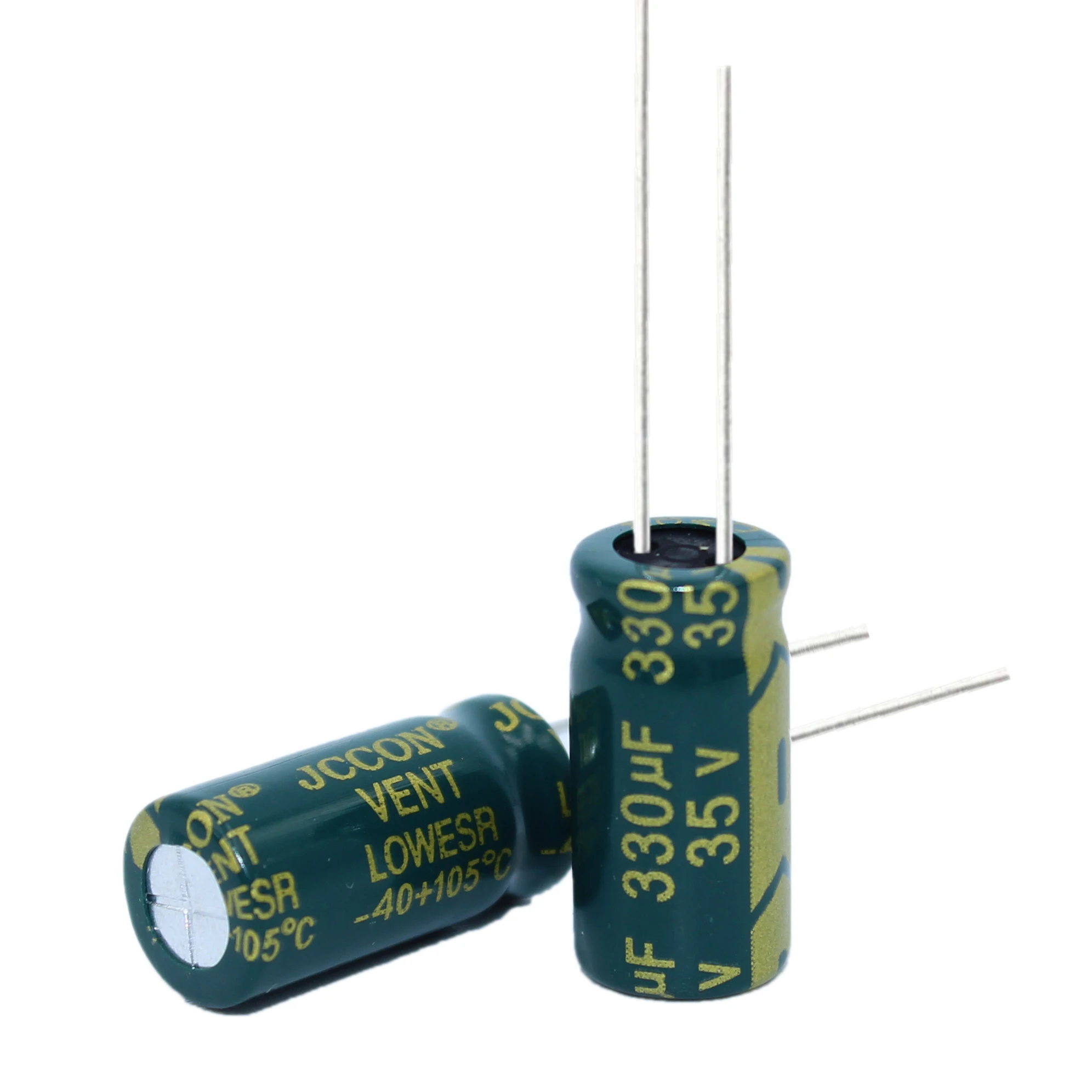 10pcs High frequency low resistance aluminum electrolytic capacitor 35V330UF 330uf35v volume: 8x16 10x13