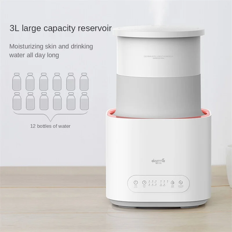 Складной увлажнитель воздуха Deerma, освежитель с большой емкостью 3 л, умный аромадиффузор с Постоянной влажностью, для спальни