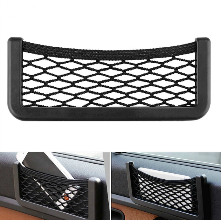 Car Storage wallet phone Net Bag Organizer for Fiat 500 Tipo Punto stilo Freemont Cross Coroma Panda Idea Palio Egea 500X Toro