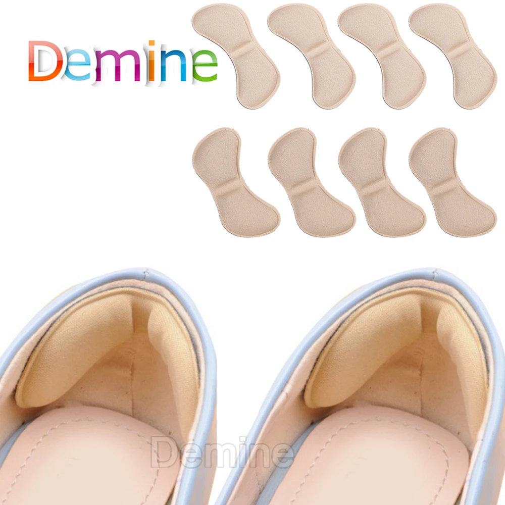 4 Pairs Anti-wear Feet Care Pads for Shoe Back Heel Cushion Foot Pain Relief Sticker Heels Liner Grips Crash Heel Protector Pad