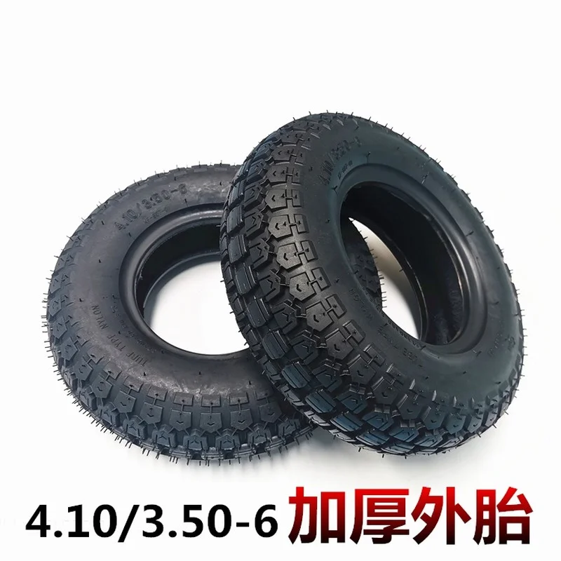 

12 Inch Tire Replacement Part 4.10/3.50-6 Electric Motorcycle Scooter Inner and Outer Tires Tiger Car Thickening Wear Resistance