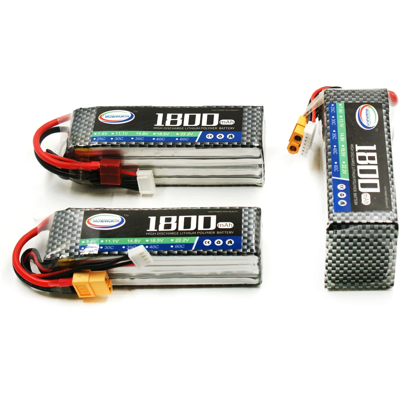 MOSEWORTH 3S 11.1V RC LiPo 1800 mAh bateria litowa 30C 40C 60C dla Drone samolot samochód Quadcopter łódź