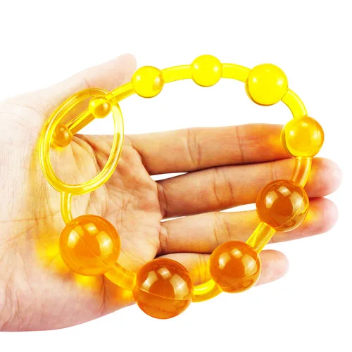 Soft Rubber Clit Pull Ring Ball Butt Toys Adults Women Stimulator Anal Plug Beads Long Orgasm Vagina Anal Sex Toys for Woman