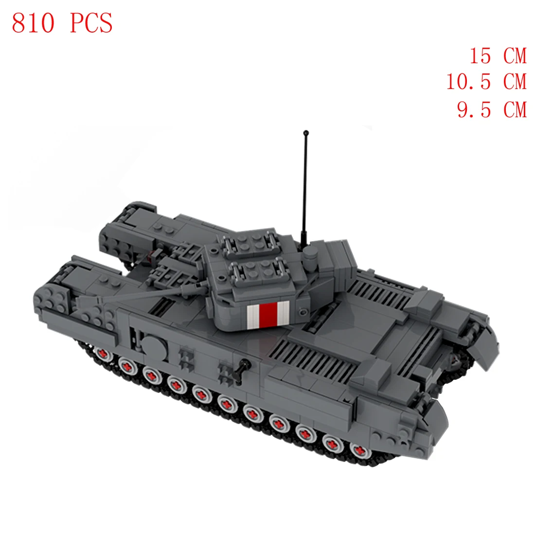 

hot military WW2 UK army Churchill Infantry tank weapons equipment vehicles self defense war Building Blocks model bricks toys