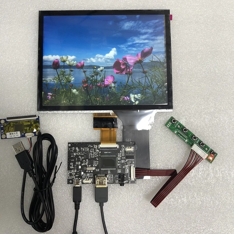 

8-inch display capacitive touch display module 1024X768 for Linux/android/win7 8 10 Raspberry Pi3 plug-and-play LCD screen DIY k