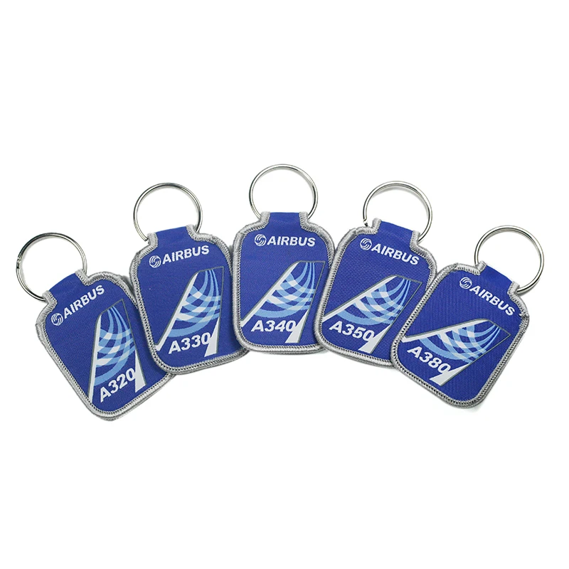 Airbus Logo Blue Air-tail Key Chain Keychain A320 A330 A340 A350 A380 Luggage Bag Tag Gift for Aviation Flight Crew Pilot