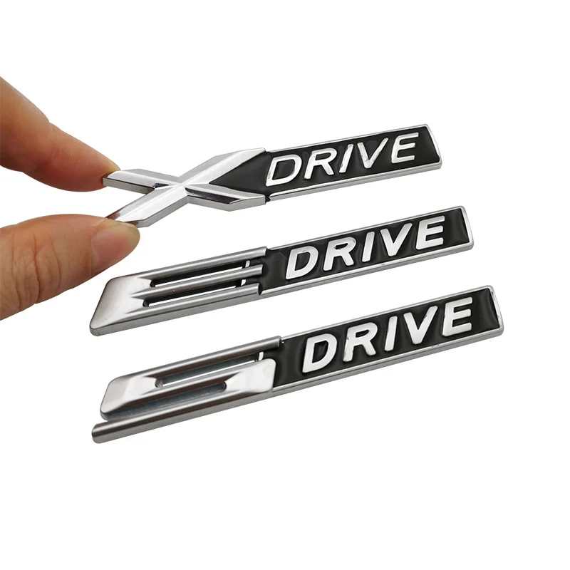 New 3D BLACK Metal Chrome Matt Xdrive X drive Sdrive S drive Emblem Badge Sticker Decal For 3 4 5 6 7 Series X1 X3 X5 E70 X6 E71