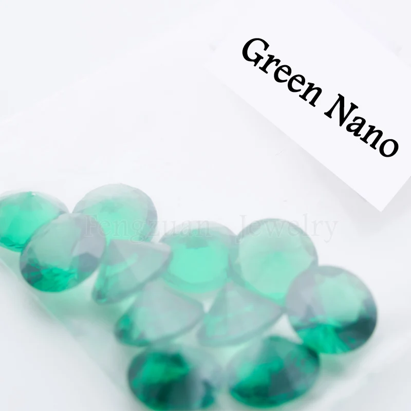 1-3mm 500pcs/lot Green Nano Gemstone Blue Pink Color CZ Nano Stone Wholesale Price Cubic Zirconia Beads for Jewelry Making