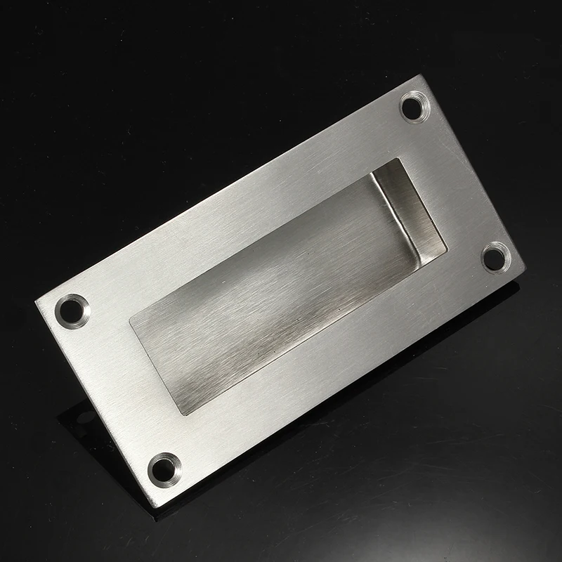 Stainless Steel Door Handle Flush Recessed Pull Circular Oval Rectangular Hardware Drawer Embedded For Home Tools Free Ship