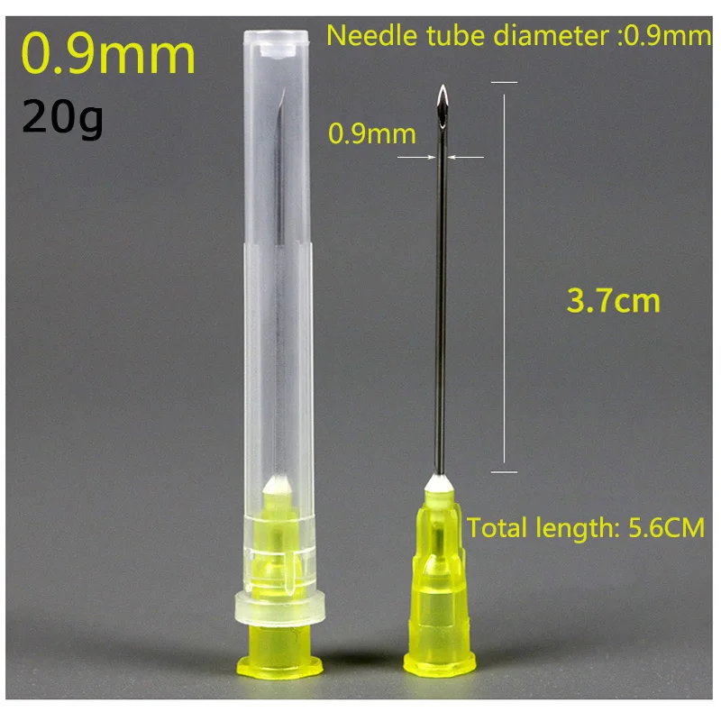 25pcs Tip Needle Transparent Syringe Injection Glue  Clear Cap Dispensing