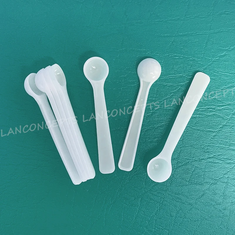 

0.25 gram Plastic Measuring Scoop 0.5ML Micro Spoon 0.25g Measure Spoons White Scoops - 200pcs/lot Free shipping