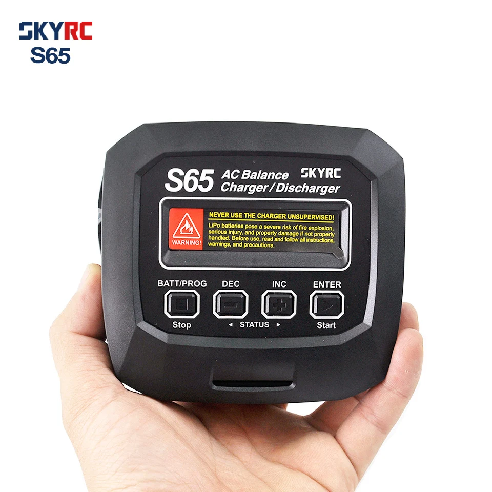 SKYRC S65 AC Balance Charger 10W Discharger XT60 Connector 65W 6A Smart Charger for LiPo/LiFe/Lilon/NiMH/NiCd/PB/LiHV VS B6 S60