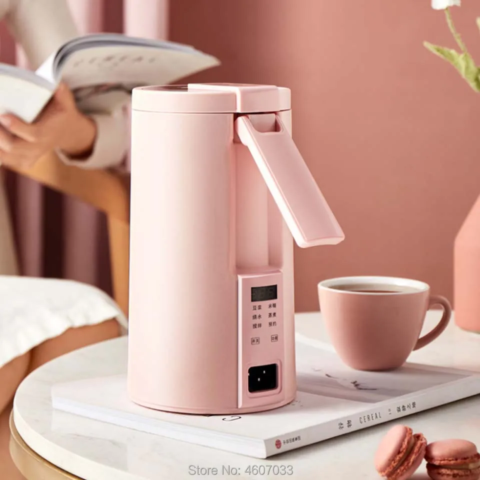 Multifunction Soymilk Machine Stir Rice Paste Maker Filter-free Automatic boil water cook Heating Soya-Bean Milk Juicer kettle