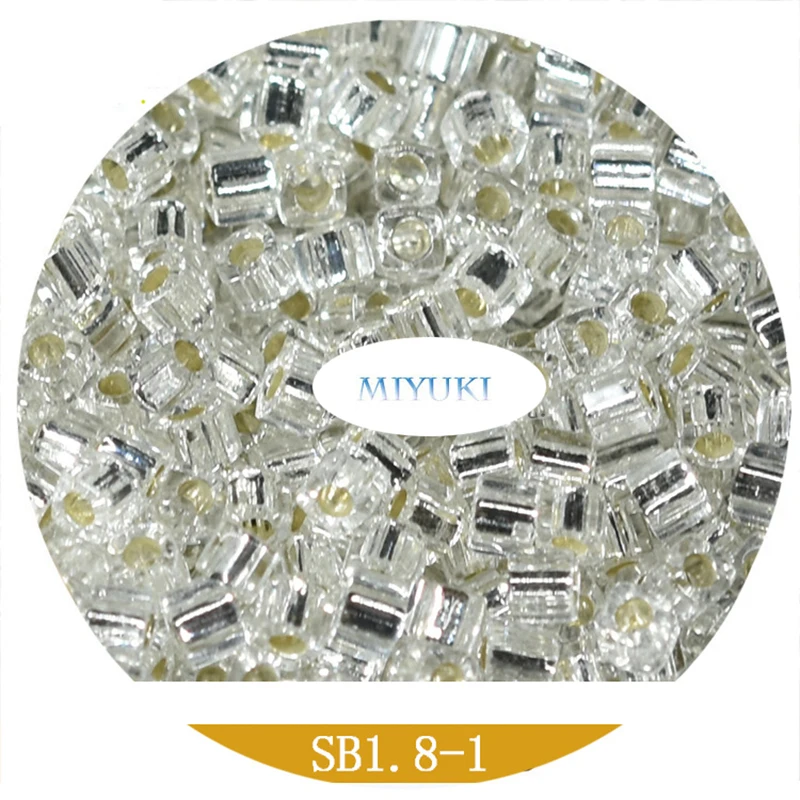 Miyuki Japan Imported 1.8mm Glass Beads SB Square Beads Solid Color DIY Handmade Beaded Material