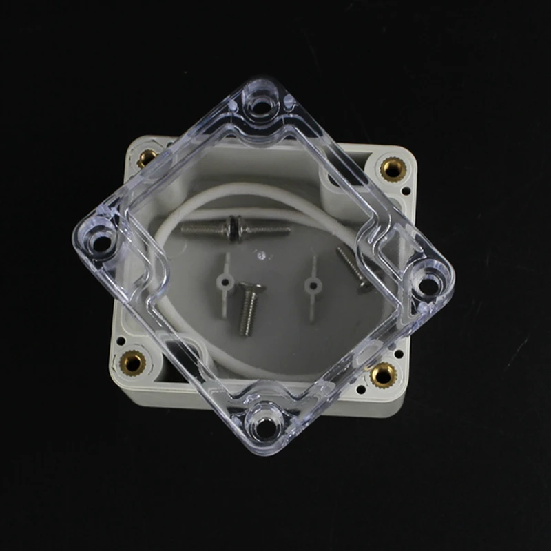 63x58x35mm ABS IP65 Waterproof Plastic Wire Junction Box Transparent Enclosure Clear Project Case Electronic Terminal