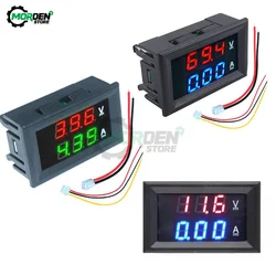 0.56 Cal LED woltomierz cyfrowy amperomierz DC 0-100V 10A 50A 100A Panel Amp Volt miernik napięcia prądu Tester detektor dla Auto Car