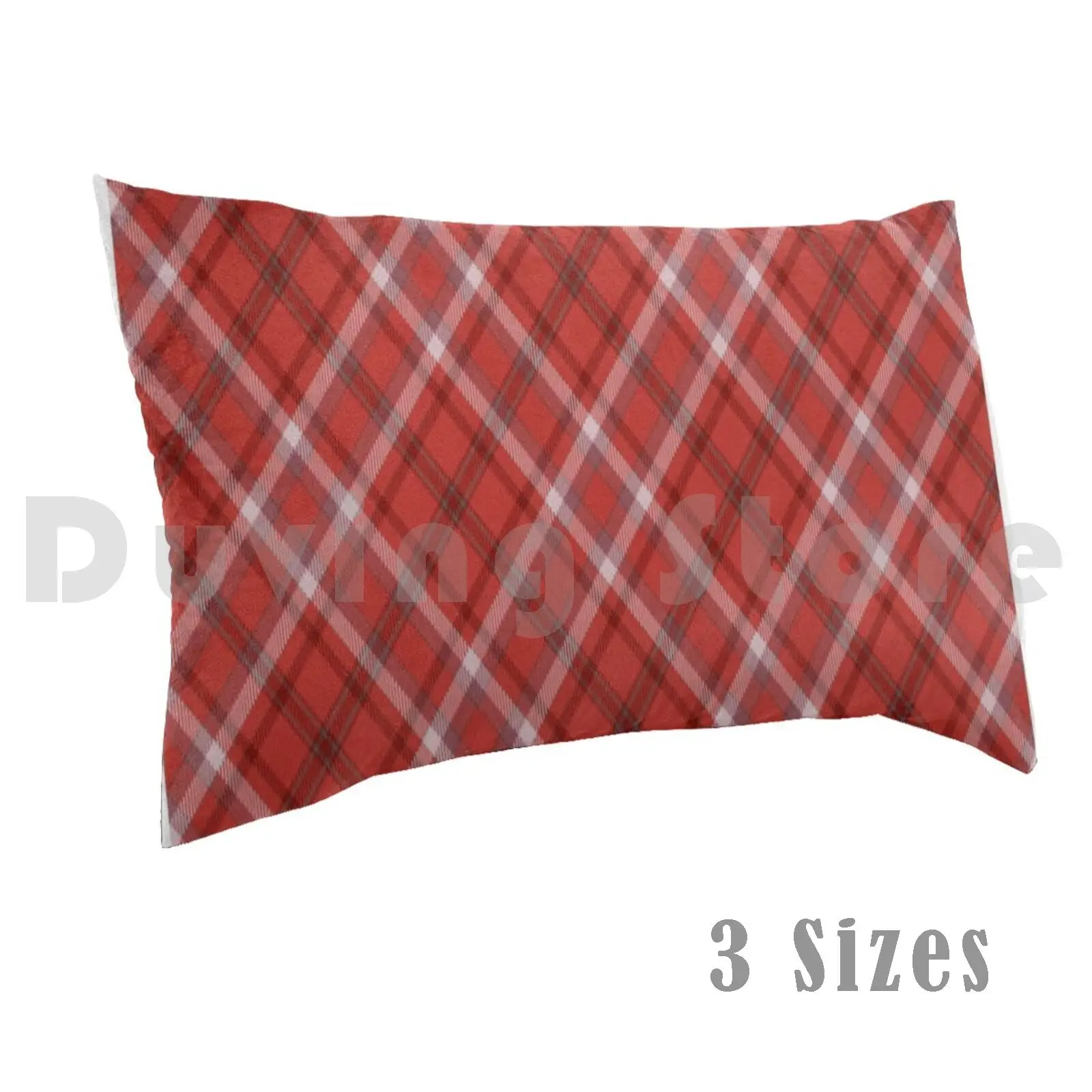 Tartan Pillow Case DIY 50*70 Tartan Scottish Outlander Black Scotland Clan Red Sassenach Scot Scots Cartoon Gti