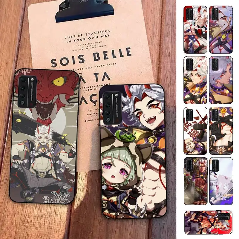 FHNBLJ Genshin Impact Anime Arataki Itto New Phone Case for Huawei Honor 10 i 8X C 5A 20 9 10 30 lite pro Voew 10 20 V30