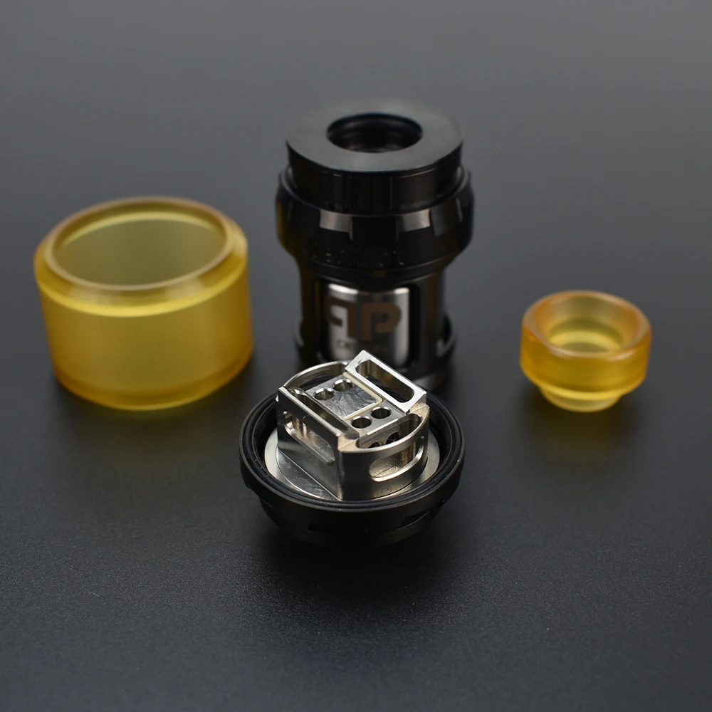 QP Juggerknot RTA Dual Coils Rebuildable 316SS 28mm Diameter 4ml/6ml Capacity Top Airflow Tank vs QP Designs Fatality M25 RTA