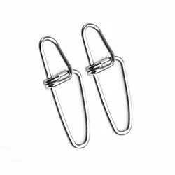 50pcs/lot strengthen Fishing Connector Pin Bearing Rolling Swivel Stainless Steel Fishing Barrel Swivels Hook Lure Accessories