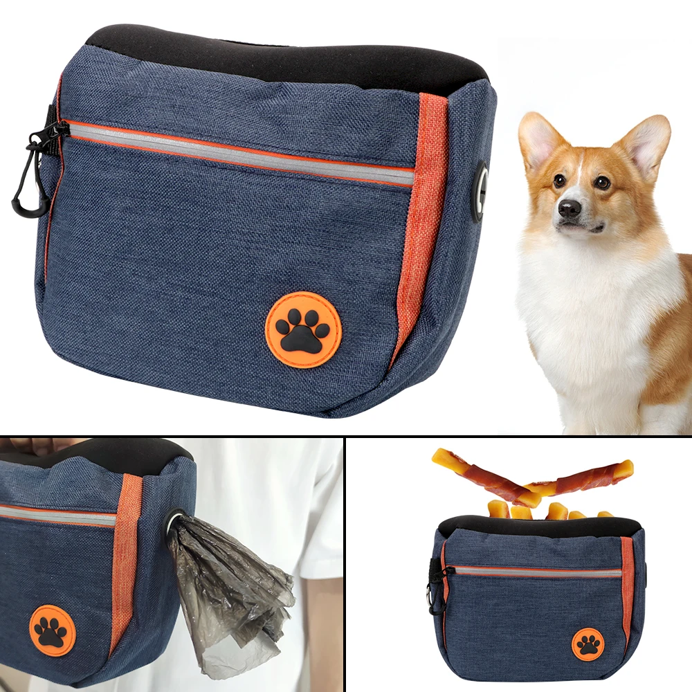 Diagonal Bag Waist Pocket Large Capacity Pet Supplies Outdoors Dog Treat Bag Multi-use Pet Snack Bag Pet Training Pouch