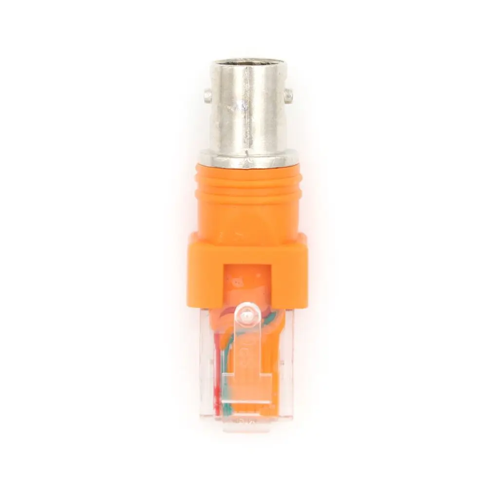BNC-RJ45 네트워크 크리스탈 헤드 케이블 어댑터, 동축 배럴 커플러 어댑터, RJ45-RF 커넥터, 1 개